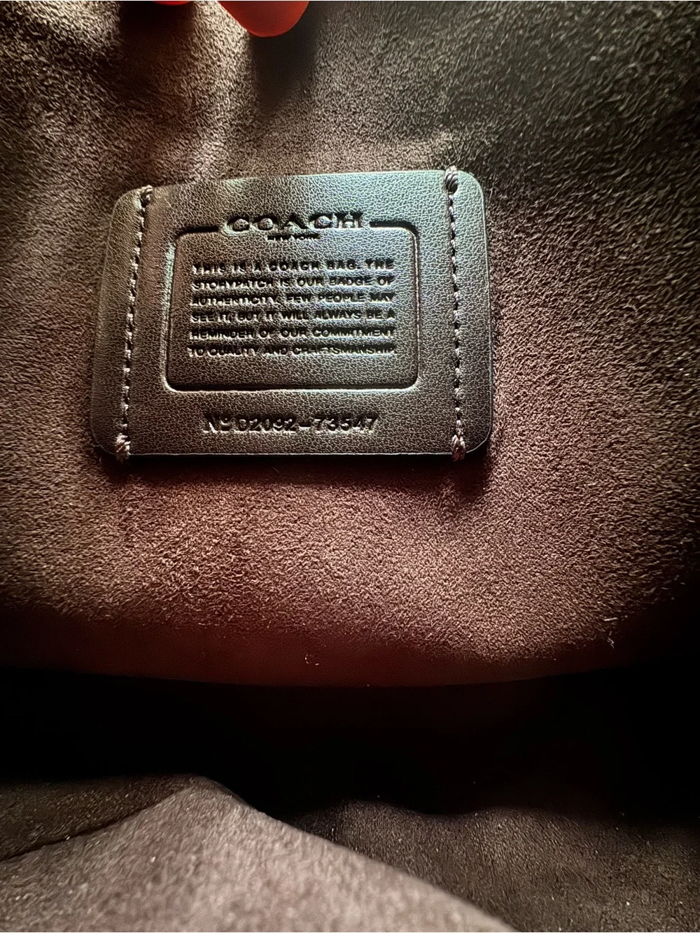 Coach glovetanned leather